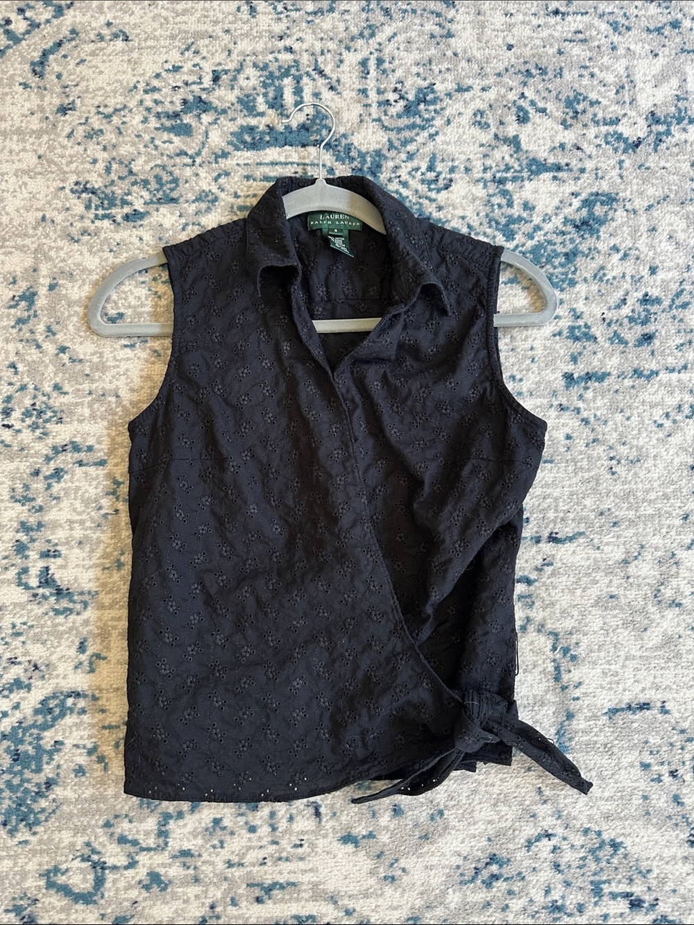 Ralph Lauren Eyelet Wrap Top